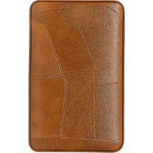 Cohiba  Dahili Çakmaklı Kahverengi Desenli Deri Puro Taşıma Çantası - Seyahat Humidoru