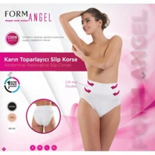 Yüksek Bel Toparlayıcı Slip Korse Kadın Külot Ten