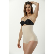 Lazer Kesim Dikişsiz Yüksek Bel Hayalet Kadın Slip Korse