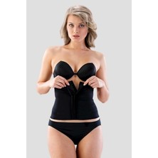 Kadın Siyah Ağraflı Bel Korse