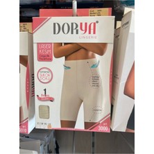 Kadın Lazer Kesim Uzun Şort Korse 3000