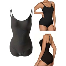 Bonbonetti Kadın Çıtçıtlı Dikişsiz Body Korse Atlet