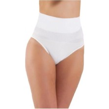 Beyaz 5204 Kadın Karın Toparlayıcı Slip Külot Korse