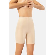 Flex Fit Kadın Lazer Kesim Yüksek Bel Silikonlu Şort Korse (1 Adet)