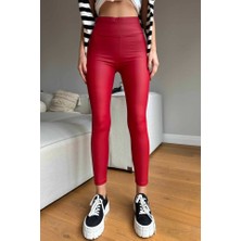 Mottisfashion Kadın Yüksek Bel Içi Şardonlu Fırsat Ürün Toparlayıcı Tayt