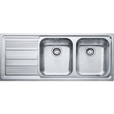 Franke Lll 621 Sol Damlalıklı Tezgah Üstü Dekorlu Logicaline Inox Eviye