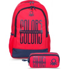 United Colors Of Benetton Elegant Unisex Çocuk Sırt Çantası Seti