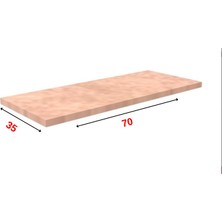 Rafburada 35X70 Cm Ham MDF Dekoratif Ahsap Raf
