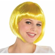 Skygo Sarı Renk Parti Peruğu Kısa Küt Saç
