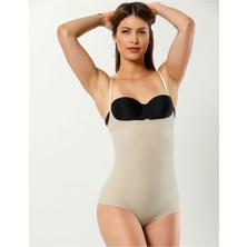 Kadın Ten Lazer Kesim 2 Beden Incelten Göğüs Altı Hayalet Korse