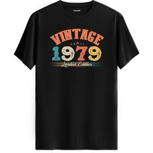 Colermi Echo Vintage Tişört 1979 Tarihli Doğum Günü Hediyesi Bisiklet Yaka  Vintage Tshirt