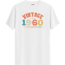 Colermi Echo Vintage Tişört 1960 Tarihli Doğum Günü Hediyesi Bisiklet Yaka  Vintage Tshirt