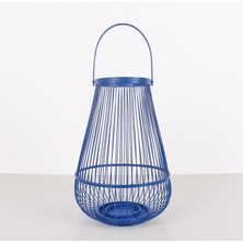 Mylamp Nil Mavi Bambu Mumluk 24X35X50