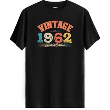 Colermi Echo Vintage Tişört 1962 Tarihli Doğum Günü Hediyesi Bisiklet Yaka  Vintage Tshirt