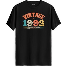 Colermi Echo Vintage Tişört 1993 Tarihli Doğum Günü Hediyesi Bisiklet Yaka  Vintage Tshirt