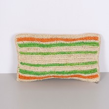 Mylamp Çift Yön Örgü 30X50 Cm. Doğal Renkli Rafya Kırlent