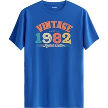 Colermi Echo Vintage Tişört 1982 Tarihli Doğum Günü Hediyesi Bisiklet Yaka  Vintage Tshirt