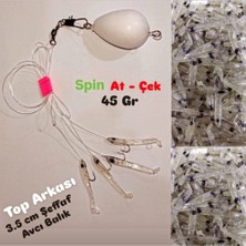Hobimexpress At-Çek ( Top Arkası ) 3,5 cm gr Şeffaf Avcı Balık