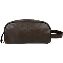 Colorful Suni Deri El Çantası Kahve