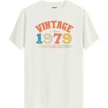 Colermi Echo Vintage Tişört 1979 Tarihli Doğum Günü Hediyesi Bisiklet Yaka  Vintage Tshirt