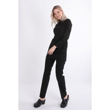 Uçak İş Giyim Siyah Karya Tesettür Üniforma Takım