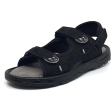 Coppo %100 Nubuk Deri Ortopedik Yazlık Rahat Erkek Ayarlanabilir Sandalet Terlik Yeni Sezon Büyük Numara 40-47