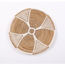 Mylamp Peru 60X13 cm Çap- Doğal Abaka Duvar Tabağı