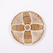 Mylamp Peru 50X11 cm Çap- Doğal Abaka Duvar Tabağı