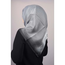 Düz Renk Kenarları Renk Geçişli Abiye Kehribar Eşarp