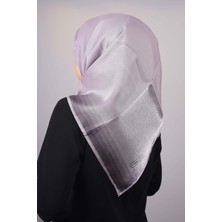 Düz Renk Kenarları Renk Geçişli Abiye Kehribar Eşarp