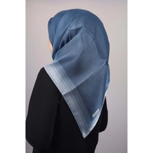 Düz Renk Kenarları Renk Geçişli Abiye Kehribar Eşarp