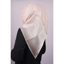 Düz Renk Kenarları Renk Geçişli Abiye Kehribar Eşarp