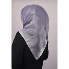 Düz Renk Kenarları Renk Geçişli Abiye Kehribar Eşarp