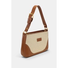Hasır Taba Ayarlanabilir Omuz Askılı El Ve Omuz Çanta  Vintage Bag 257 