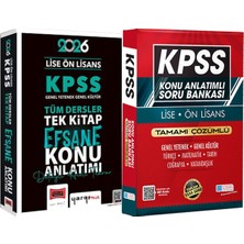 2026 Kpss Lise Ön Lisans Tüm Dersler Tek Kitap Efsane Konu Anlatımı - Lise Önlisans Konu Ant. Soru