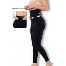 Lazer Kesim-Hayalet Korse 2 Beden Incelten Yüksek Bel Korseli Tayt