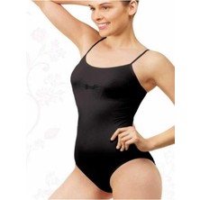 Kadın Siyah Korse Çıtçıtlı Body