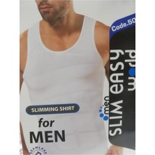 Men Slim Easy Erkek Korse Atlet Bir Beden Inceltir