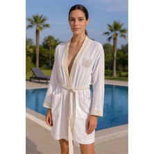 Baskılı Müslin Kimono Bornoz – Unisex | %100 Pamuk Yumuşacık 2 Katlı Doğal Kumaş - ZTMBB10