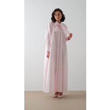 Poplin Gömlek Elbise Pembe