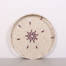 Mylamp Pure Sedef 40 X4,5 Cm. Sedefli Mozaik Tepsi