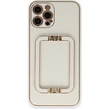 iPhone 12 Pro Kılıf Coco Elit Kapak - Beyaz - UST8679-6782
