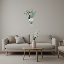 Ahşap Geyik ve Çam Ağaçları Dekoratif Iç Mekan Aynalı Tablosu - UST3266-5061