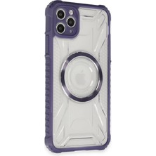 iPhone 11 Pro Max Kılıf Prag Magneticsafe Kapak - Derin Mor - UST9445-6645