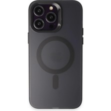 iPhone 15 Pro Kılıf Mateks Magsafe Kapak - Siyah - UST9313-1432