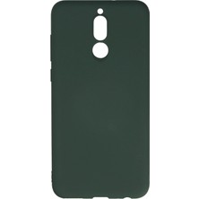 Huawei Mate 10 Lite Kılıf Nano Içi Kadife Silikon - Koyu Yeşil - UST1036-4218