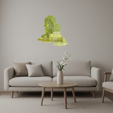 Yavru Köpekli Anne Dekoratif  Altın Aynalı Tablo - UST3233-1861