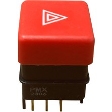 Slx Kırmızı Flaşör Anahtarı 4'lü Düğme