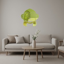 Görmedim Maymun Emoji Dekoratif Altın Aynalı Tablo - UST1332-8464