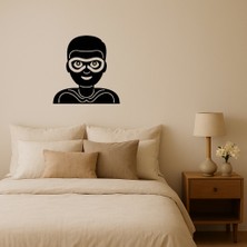 Süper Kahraman Erkek Emoji Dekoratif Tablo - UST1446-2406